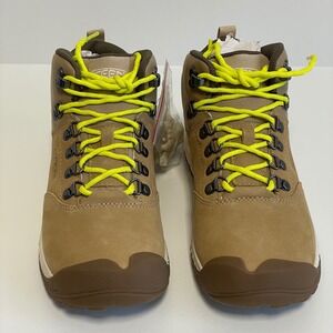 NIB Keen Womens Nxis Explorer Mid Waterproof Hiking Boots Tan Size 7.5 Leather